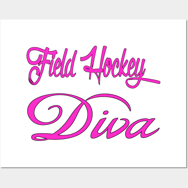 Field Hockey Diva Wall Art by Naves